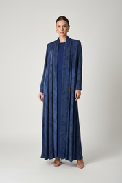 C 2030-01 Premium Blue Floral Abaya