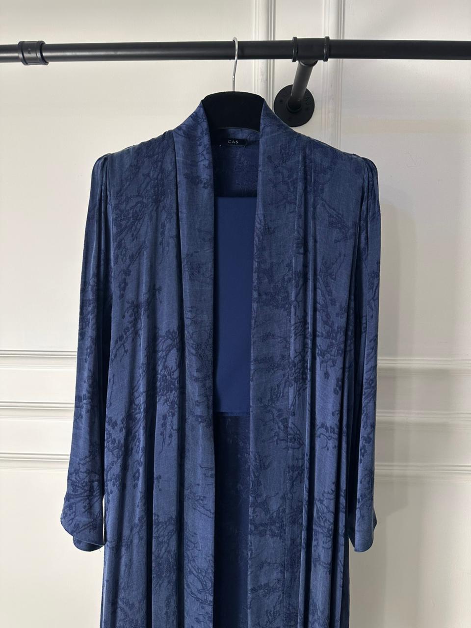 C 2030-01 Premium Blue Floral Abaya