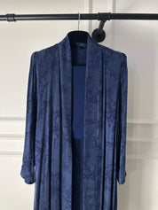 C 2030-01 Premium Blue Floral Abaya