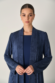 C 2030-01 Premium Blue Floral Abaya