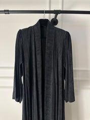 C 2031-01 Premium Black Printed Abaya