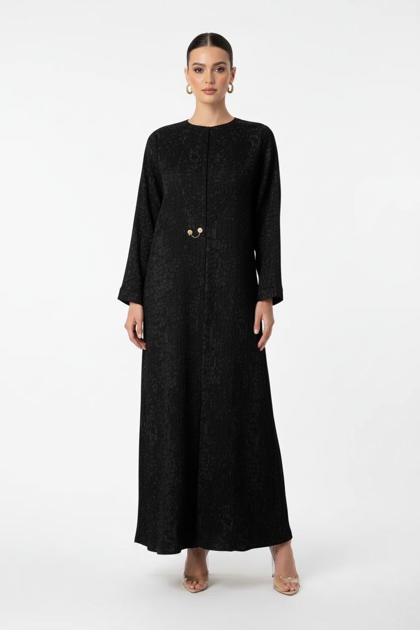 C 2034-02 Black Abaya