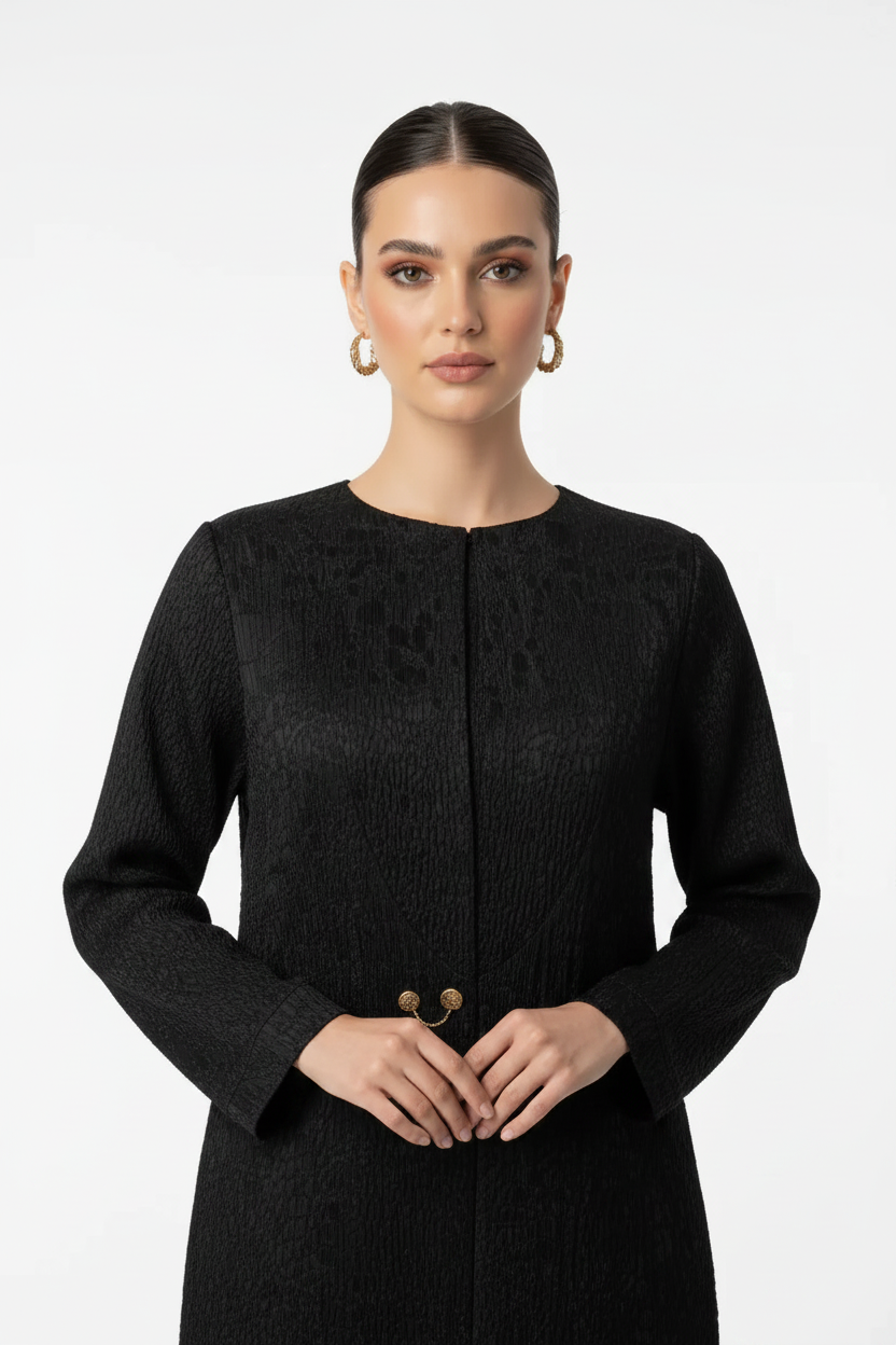 C 2034-02 Black Abaya