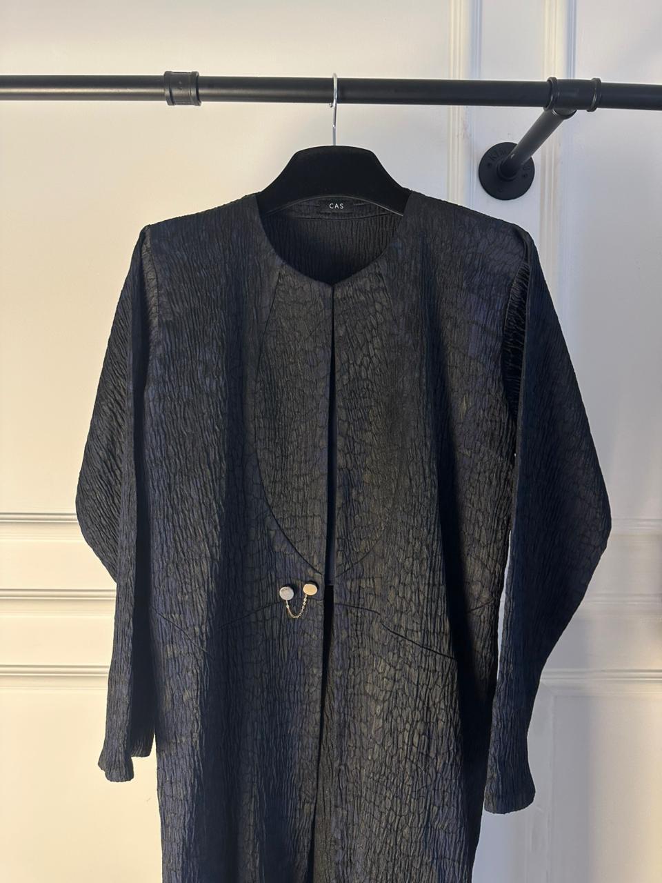 C 2034-03 Navy Blue Abaya