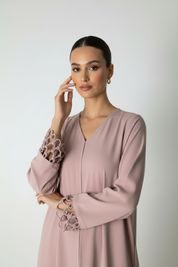C 2035 Dusty Rose Abaya
