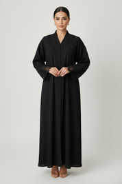 C 2043 Black Lace Abaya