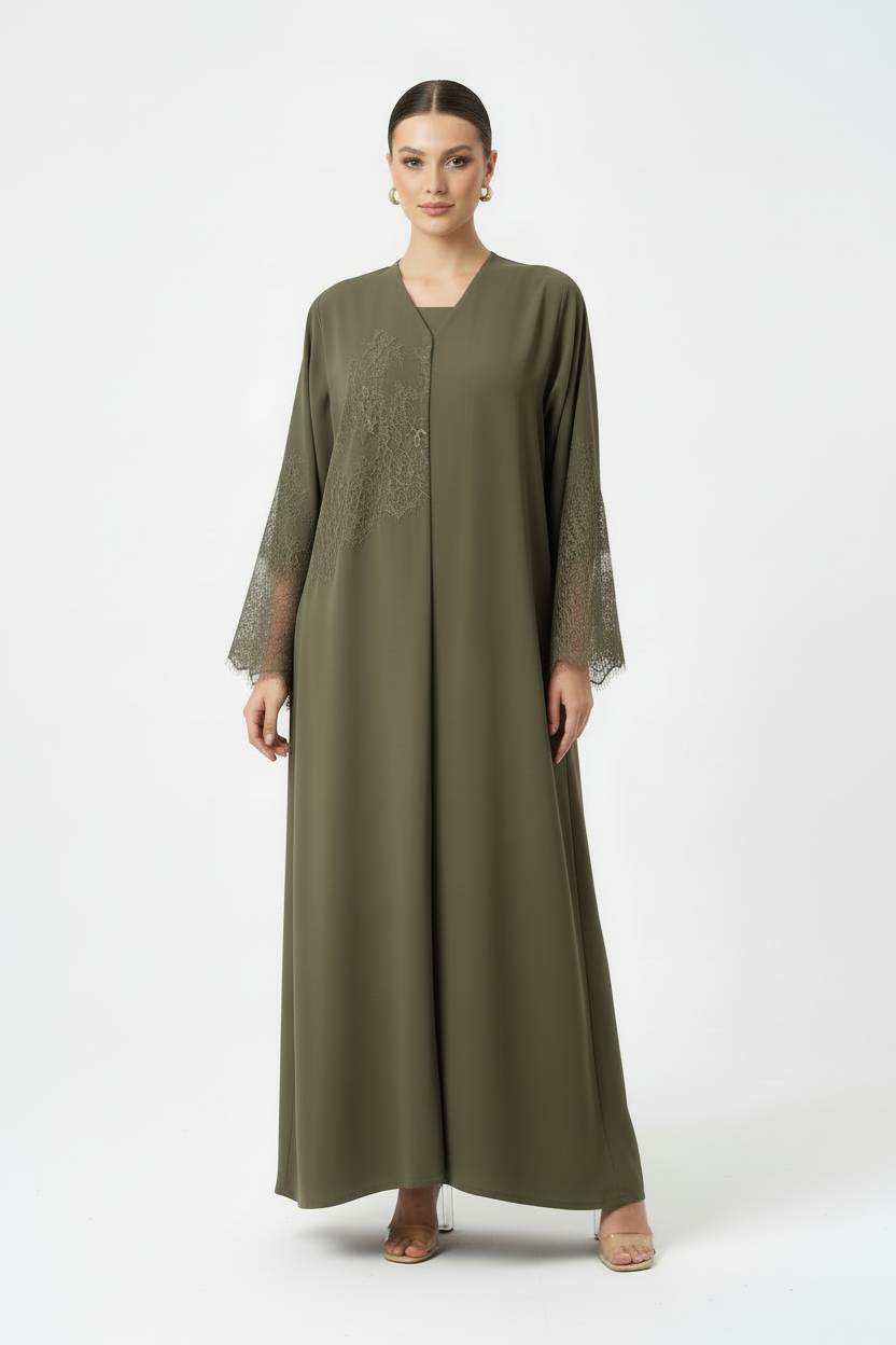 C 2047 Olive Dantel Abaya