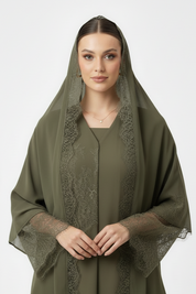 C 2047 Olive Dantel Abaya