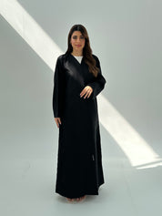 C 2050 Black Beaded Abaya