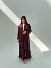 C 2053 Burgundy Abaya
