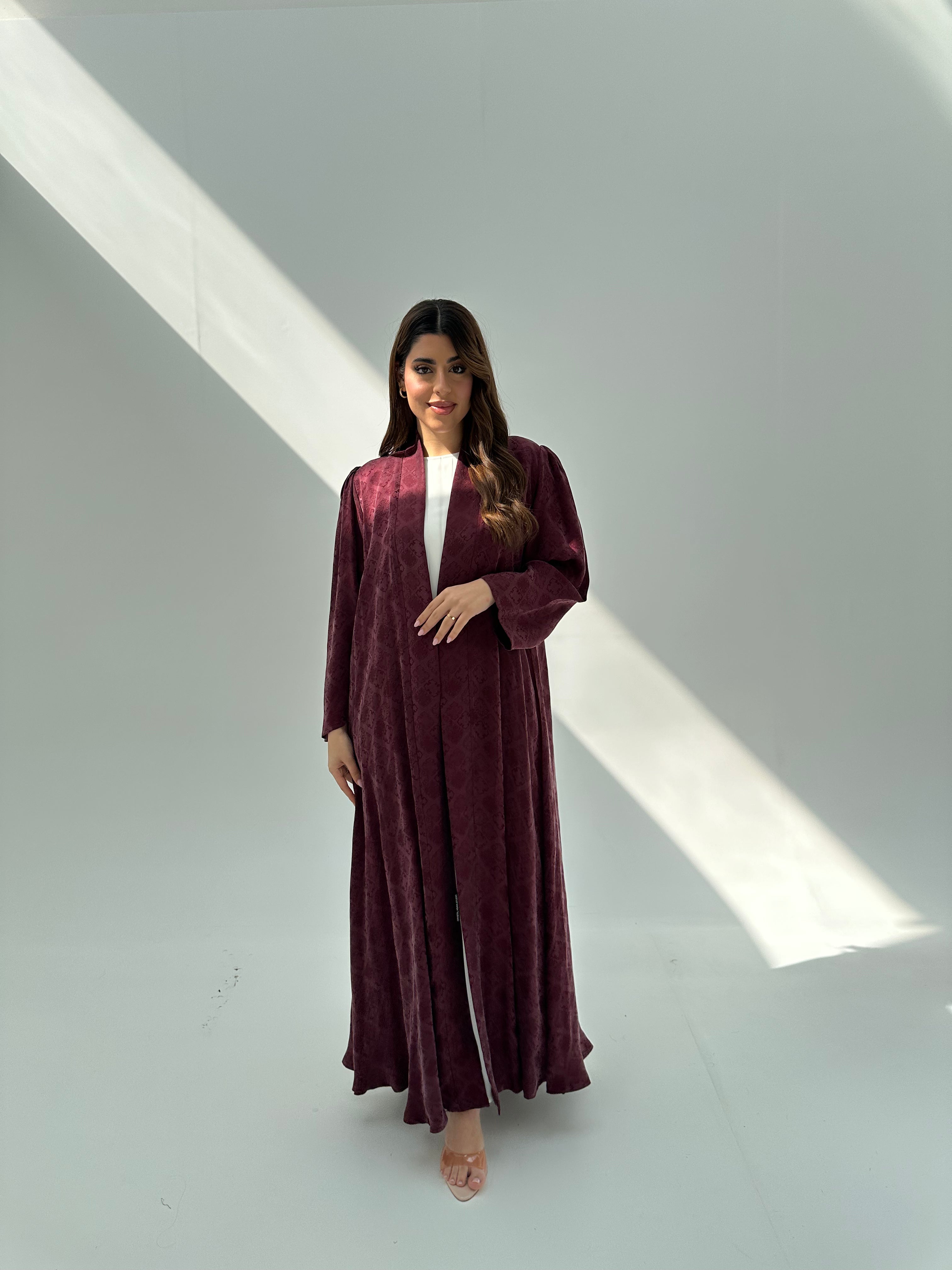 Buy Burgundy Abaya C 2053 | Exclusive Abaya Dubai
