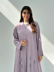 C 2054 Lavender Beaded Abaya
