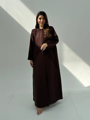 C 2057 Coffee Brown Abaya
