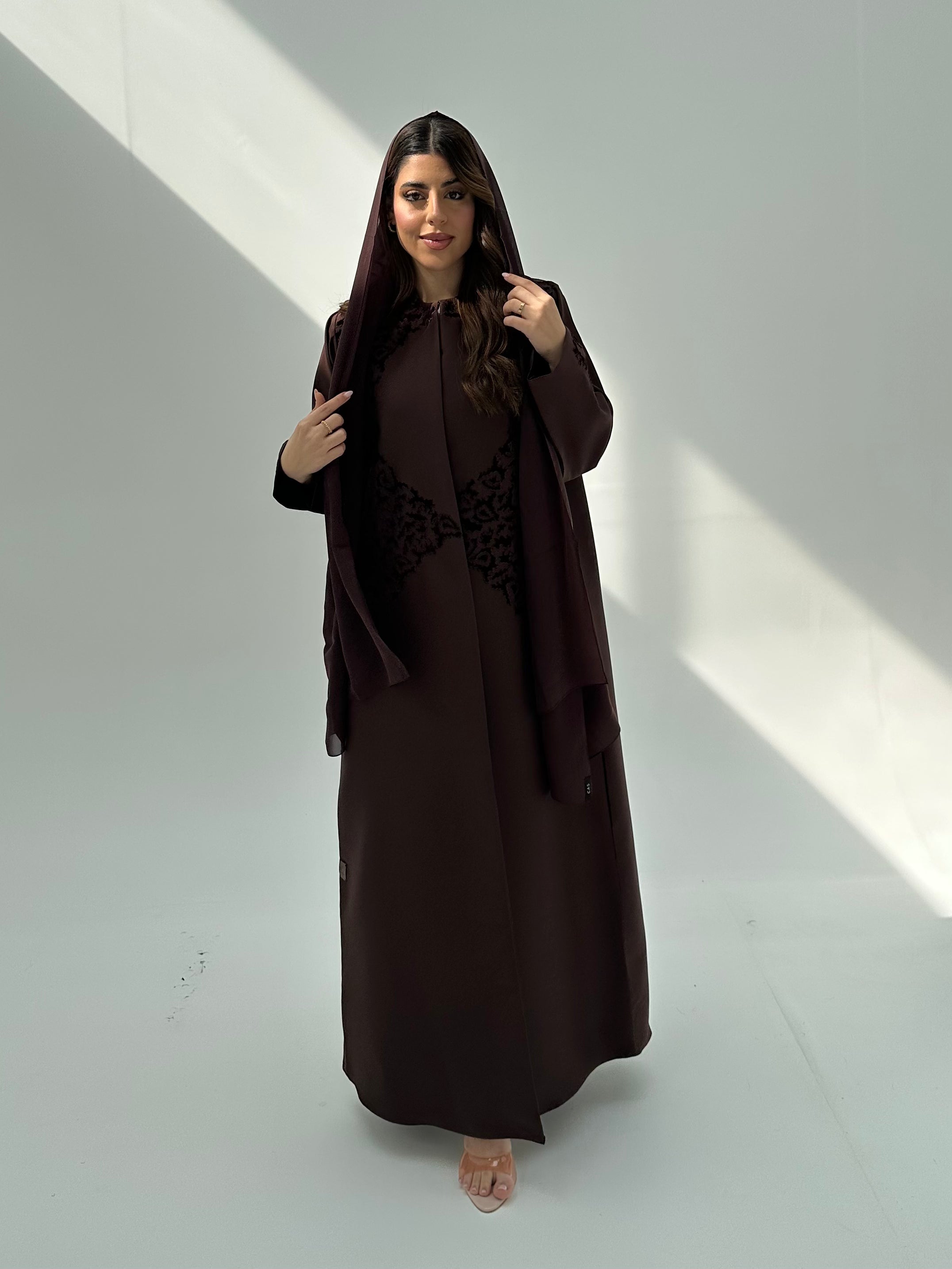 C 2057 Coffee Brown Abaya