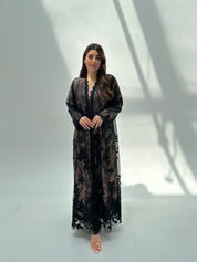 C 2060 Black Lace Abaya