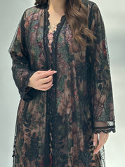 C 2060 Black Lace Abaya
