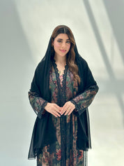 C 2060 Black Lace Abaya