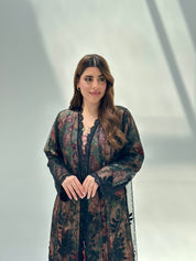 C 2060 Black Lace Abaya