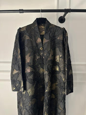 C 2083-04 Black Gold Abaya