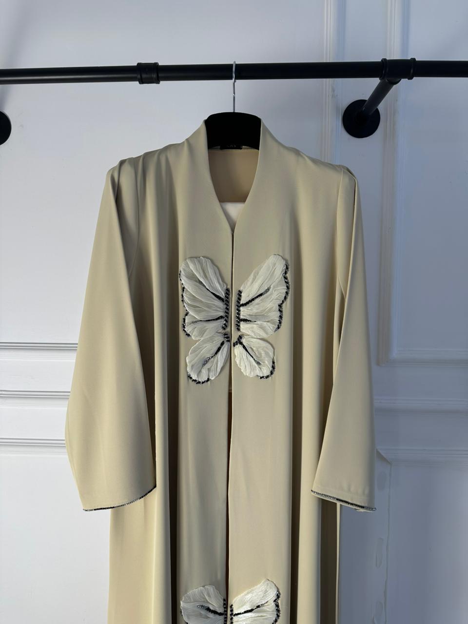 C 2094 Pastel Yellow Amira Abaya