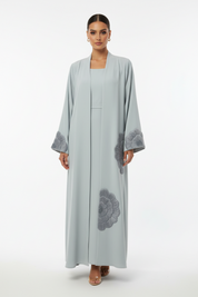 C 2096 Ice Blue Amira Abaya
