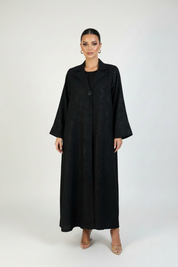 C 2099 Black Work Abaya