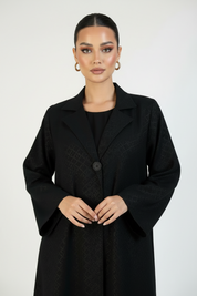 C 2099 Black Work Abaya