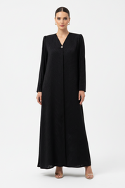 C 2102 Black Work Abaya