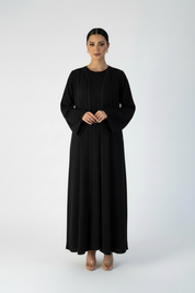 C 2118-07 Black Lace Abaya