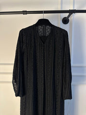 C 2123 Black Dantel Abaya