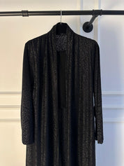 C 2124 Black Dantel Abaya