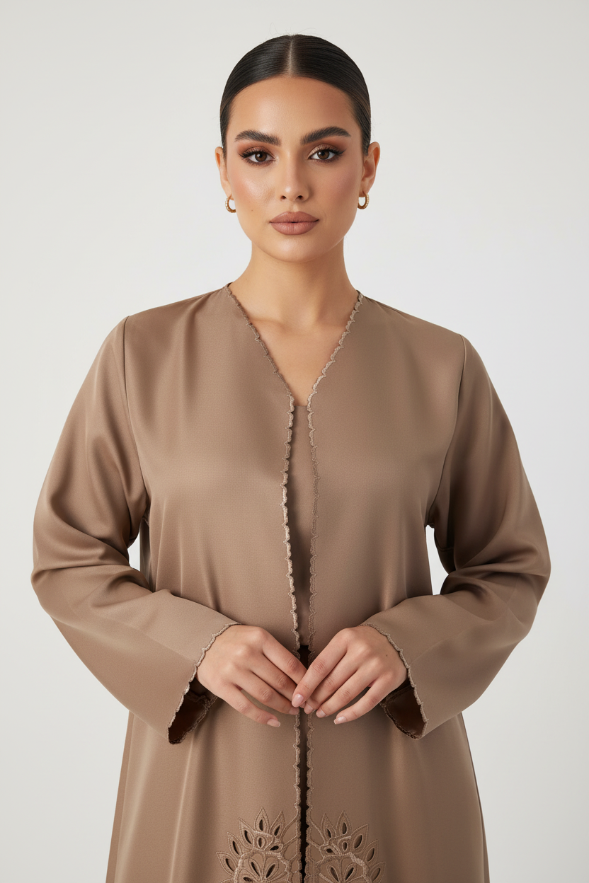 C 2127 Sandstone Lasercut Abaya