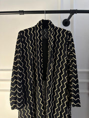 C 2138 Black Dantel Abaya