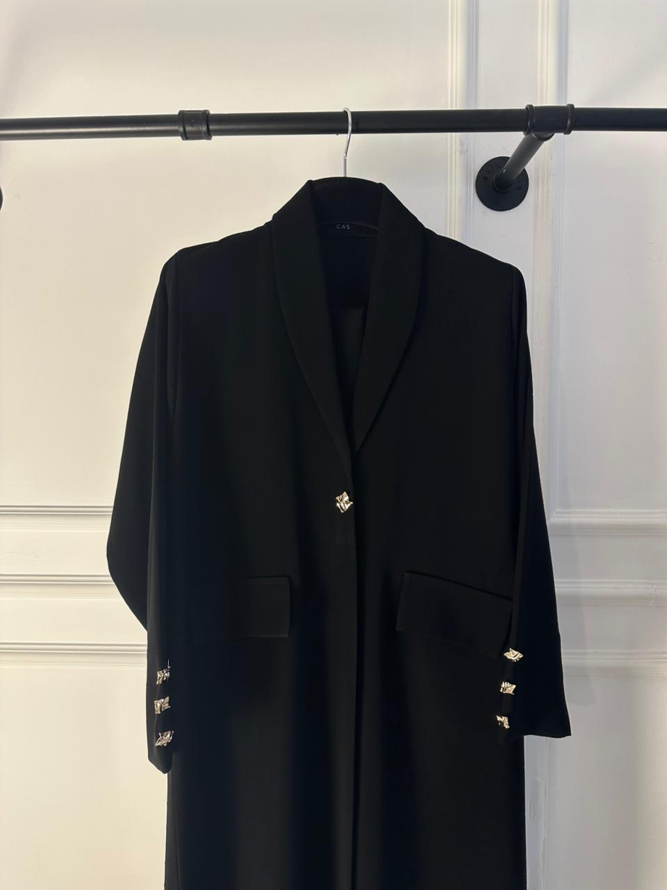 C 2139 Black Work Abaya