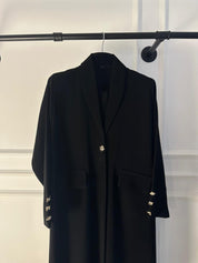 C 2139 Black Work Abaya