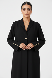 C 2139 Black Work Abaya