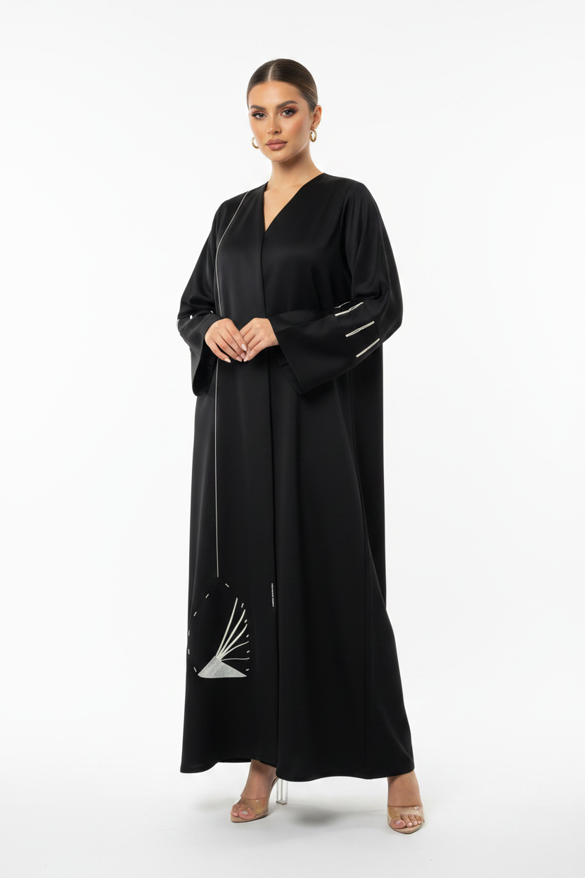 C 2141 Black Abaya