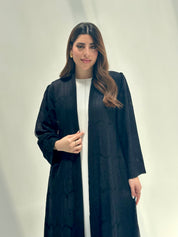 C 2154 Black Dantel Abaya