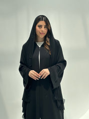 C 2161 Black Beaded Abaya