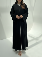 C 2161 Black Beaded Abaya