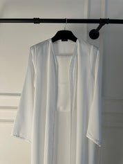 C 2178-02 White Lace Abaya