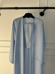 C 2178-03 Sky Blue Lace Abaya