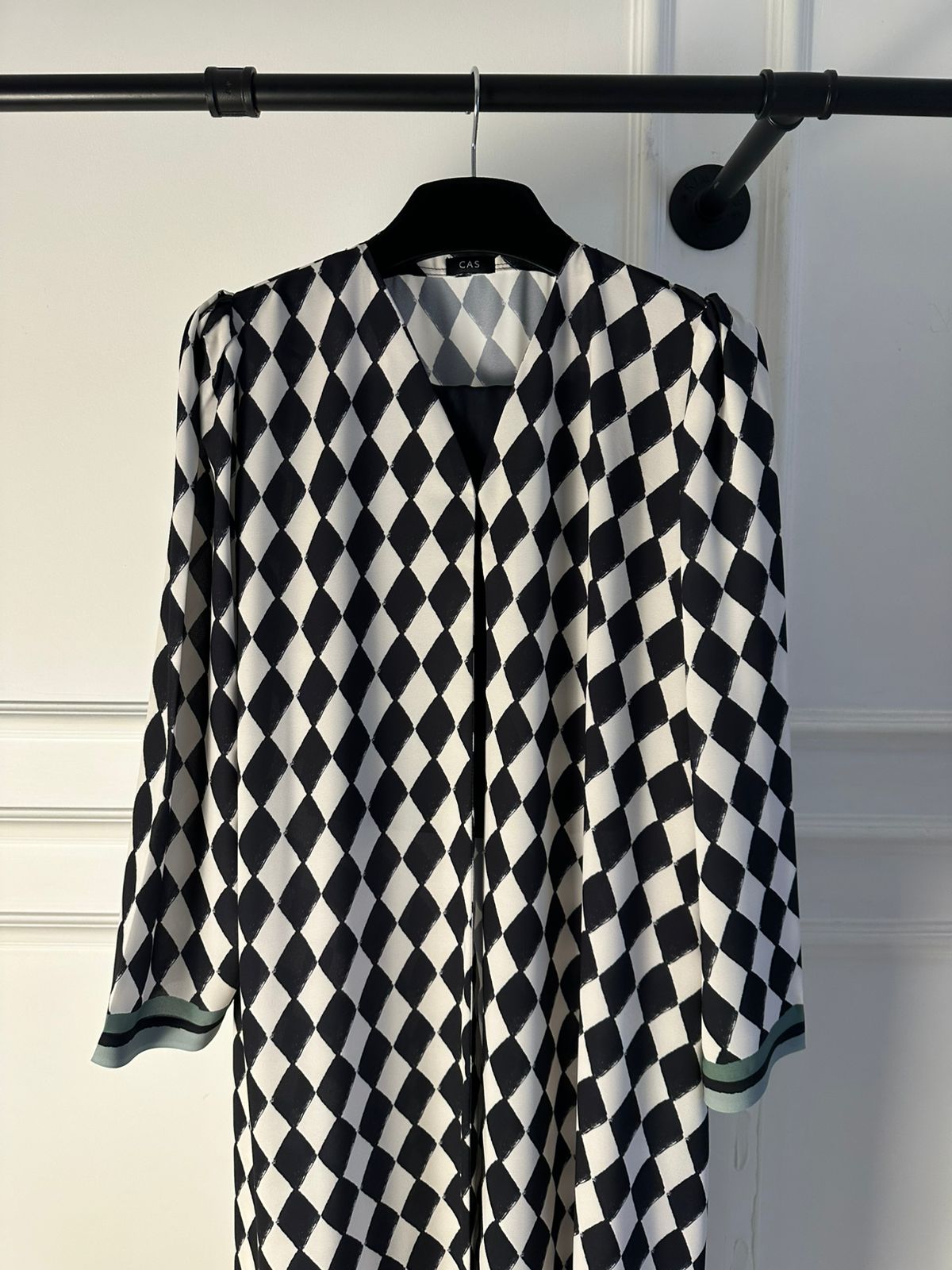 C 2190 Black Diamond Printed Abaya