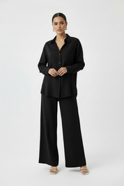 C 2193-02 Black Linen Travel Set