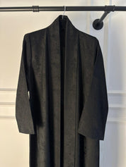 C 2195 Black Floral Rhinestone Abaya