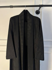 C 2198 Black Swirls Rhinestone Abaya
