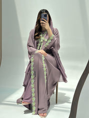 C 2223 Orchid Lace Abaya