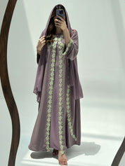 C 2223 Orchid Lace Abaya