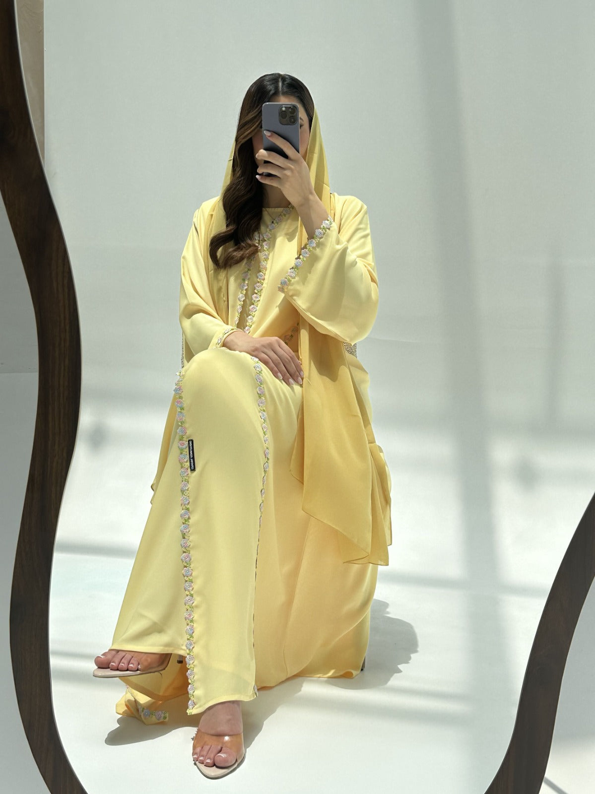 C 2226 Buttercup Lace Abaya