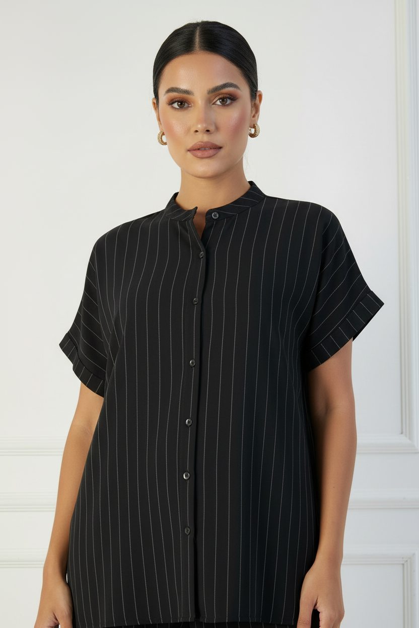 C 2236 Black Striped Travel Set